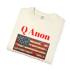 Q Anon WWG1WGA T-Shirt | American Flag Graphic Tee - 250 USA Celebration
