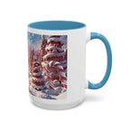 Coffee Mug, Festive Santa in Candy Wonderland, 11oz, 15oz, Tim Burton Style, Whimsical Holiday Cup, Christmas Gift, Hot Cocoa Mug - 250 USA Celebration