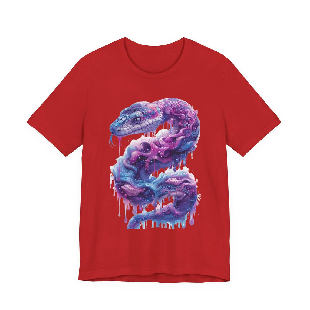 Psychedelic Rainbow Ouroboros Tee | Galaxy Fractal Mushroom Snake - 250 USA Celebration