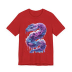 Psychedelic Rainbow Ouroboros Tee | Galaxy Fractal Mushroom Snake - 250 USA Celebration