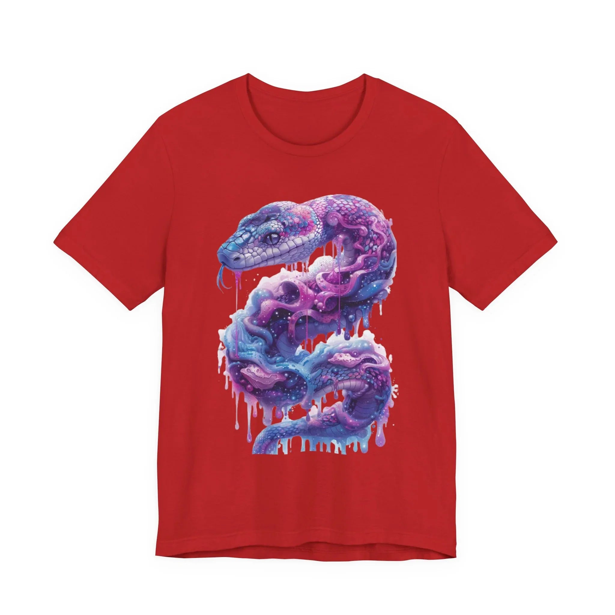 Psychedelic Rainbow Ouroboros Tee | Galaxy Fractal Mushroom Snake - 250 USA Celebration