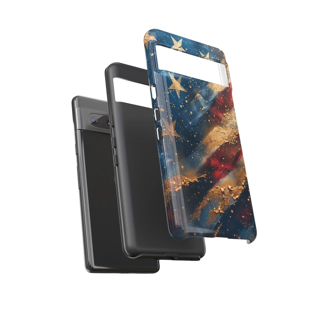 Patriotic Phone Case, Tough Cases with American Flag Design, Stylish Phone Accessories, USA Pride Gift, Durable Cases for All Occasions - 250 USA Celebration