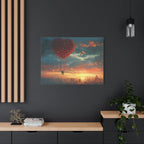 Romantic Canvas Wall Art, Love, Heart Balloon Art, Gift for Couples, Valentines Wall Decor, Valentine's Day Women's Merchandise, Valentines - 250 USA Celebration