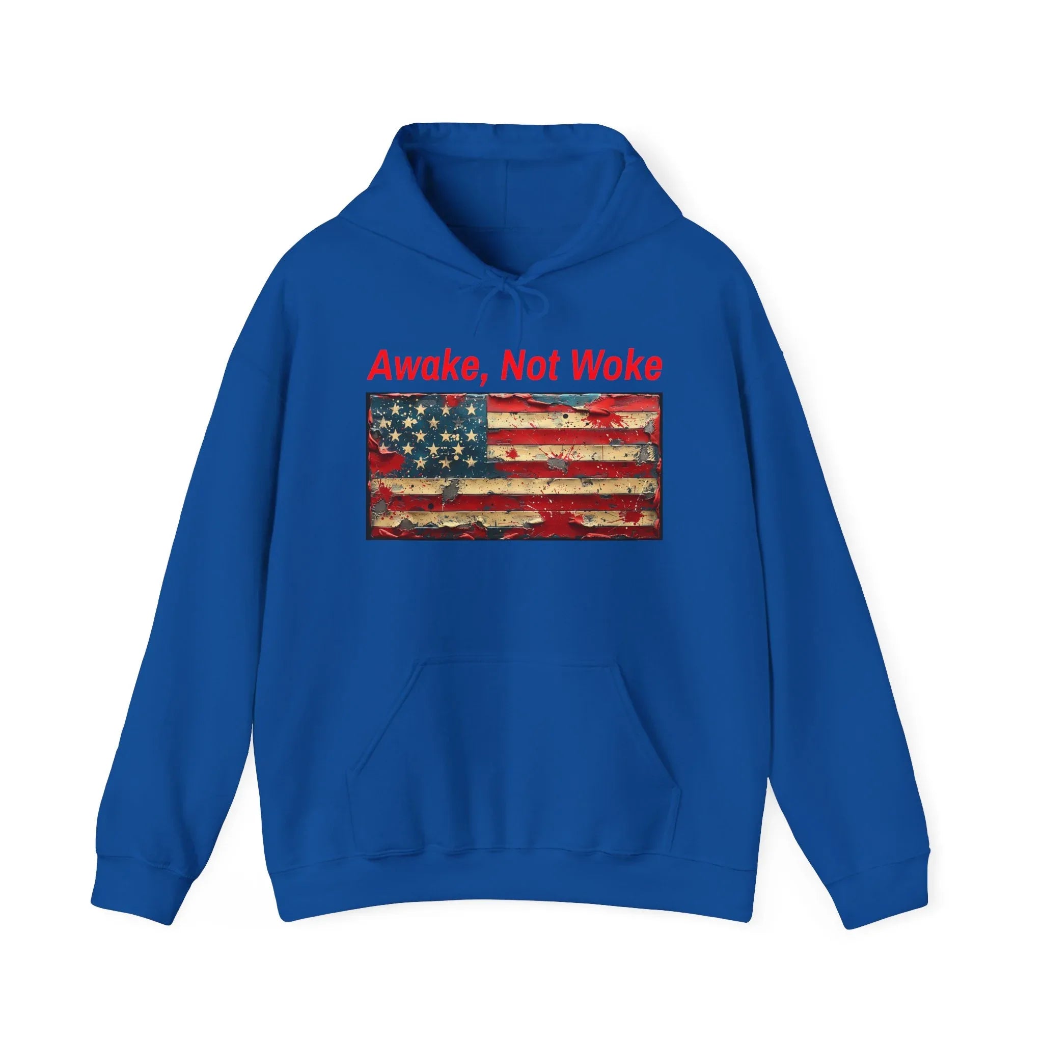 Awake Not Woke Hoodie | Political Statement Sweatshirt - 250 USA Celebration