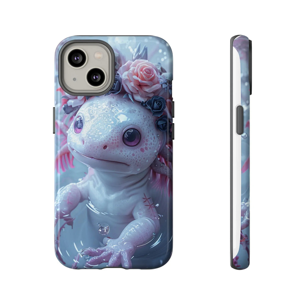 Goth Axolotls Tough Cases | Cute Creepy Axolotl Phone Case, Gloomycore Aesthetic - 250 USA Celebration