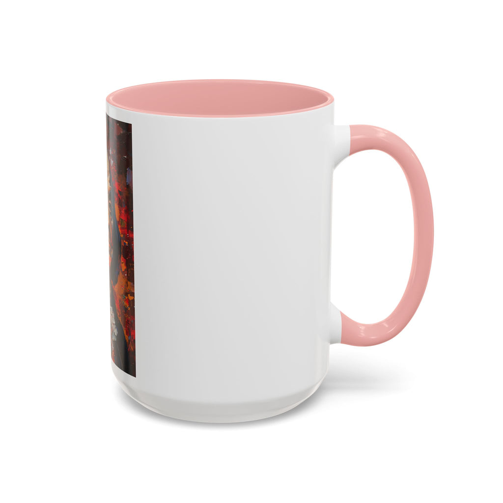 Benjamin Franklin Portrait Coffee Mug — Colorful Pop Art Accent Mug