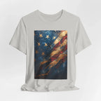 Patriotic Short Sleeve Tee, Unisex Casual Wear, Fourth of July Shirt, Independence Day Gift, Amercan Flag T-Shirt - 250 USA Celebration