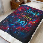 Celebrate America 250 Velveteen Plush Blanket | Patriotic Fireworks Design - 250 USA Celebration