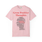 Grow Positive Thoughts T-shirt | Positive Word Cloud Mental Health Tee - 250 USA Celebration