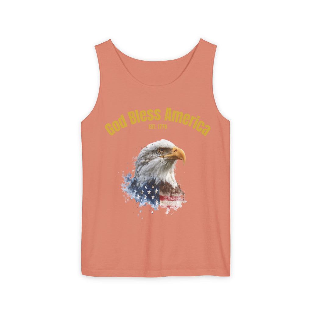America 250 Tank Top | Official 250th Anniversary Edition American Bald Eagle watercolor flag Tank Top | Patriotic Eagle design