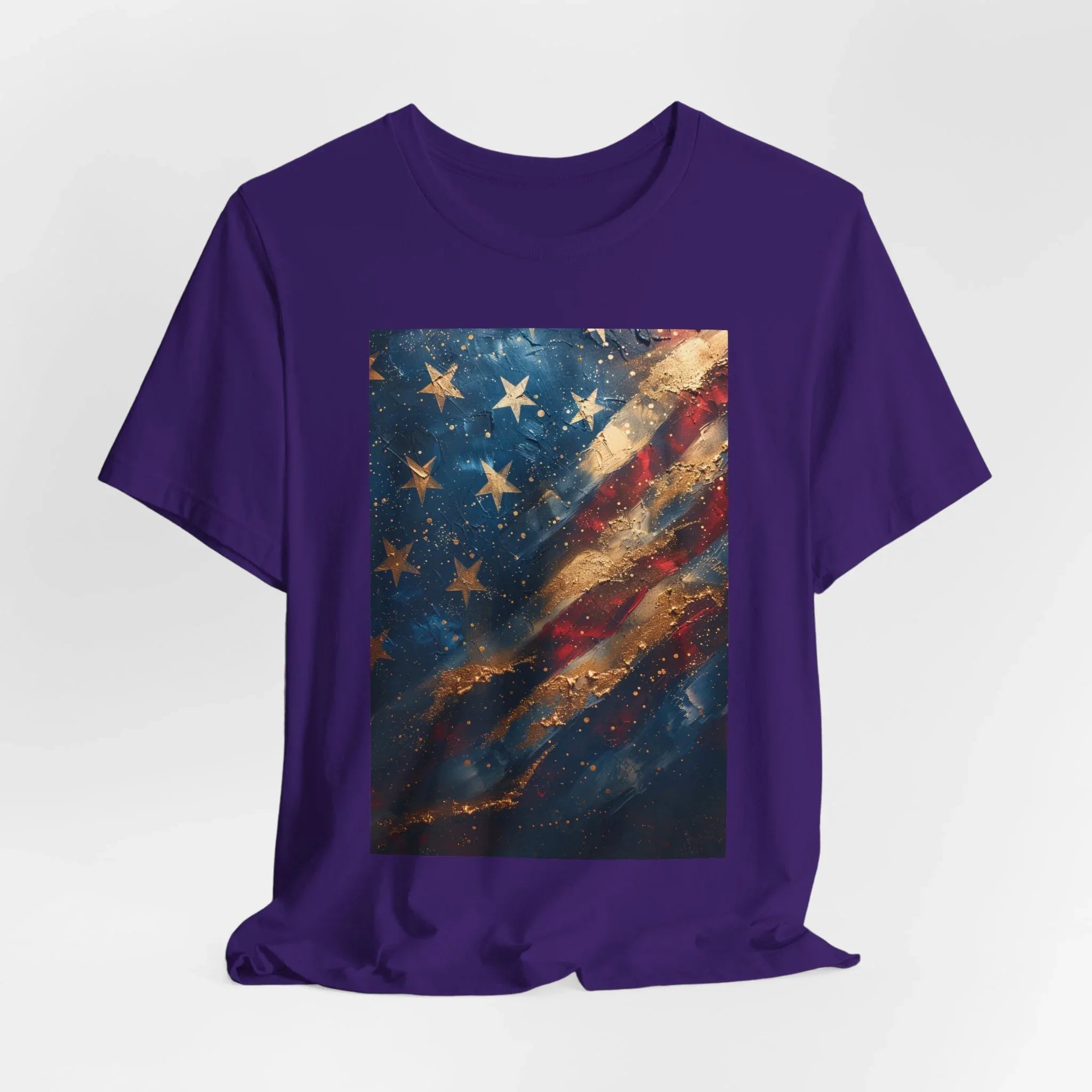Patriotic Short Sleeve Tee, Unisex Casual Wear, Fourth of July Shirt, Independence Day Gift, Amercan Flag T-Shirt - 250 USA Celebration