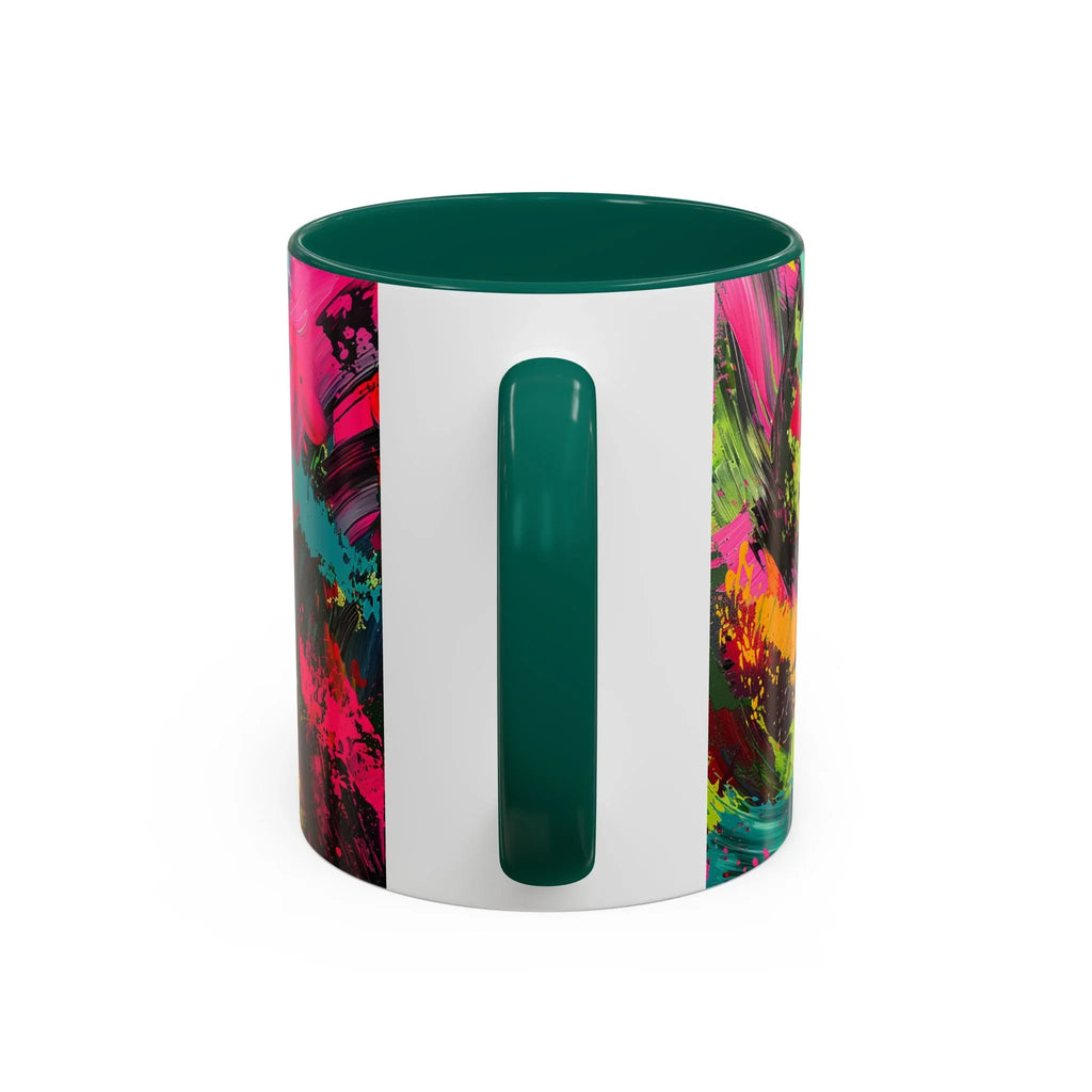 Abstract Colorful Brushstroke Mug | 11oz 15oz Ceramic - 250 USA Celebration