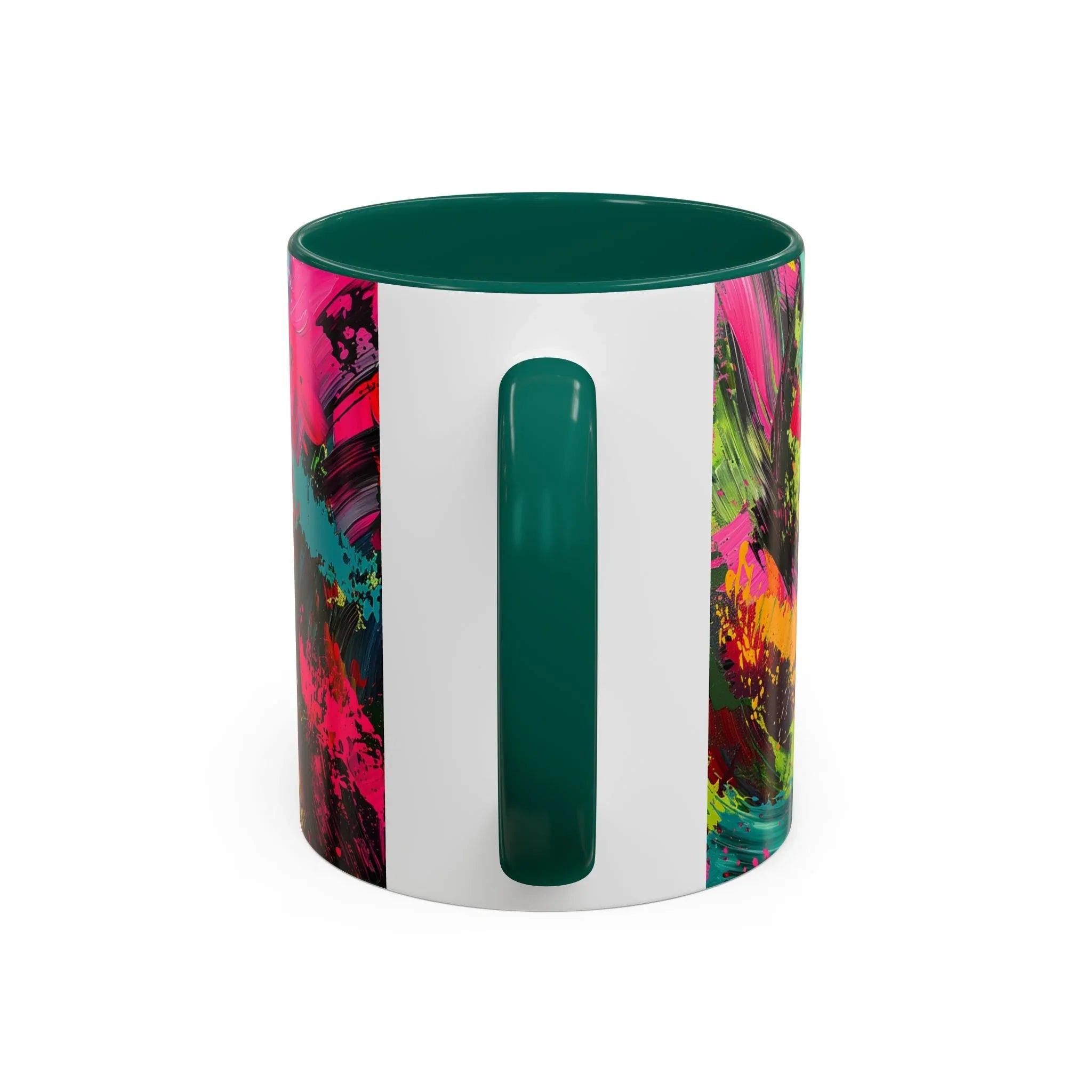 Abstract Colorful Brushstroke Mug | 11oz 15oz Ceramic - 250 USA Celebration