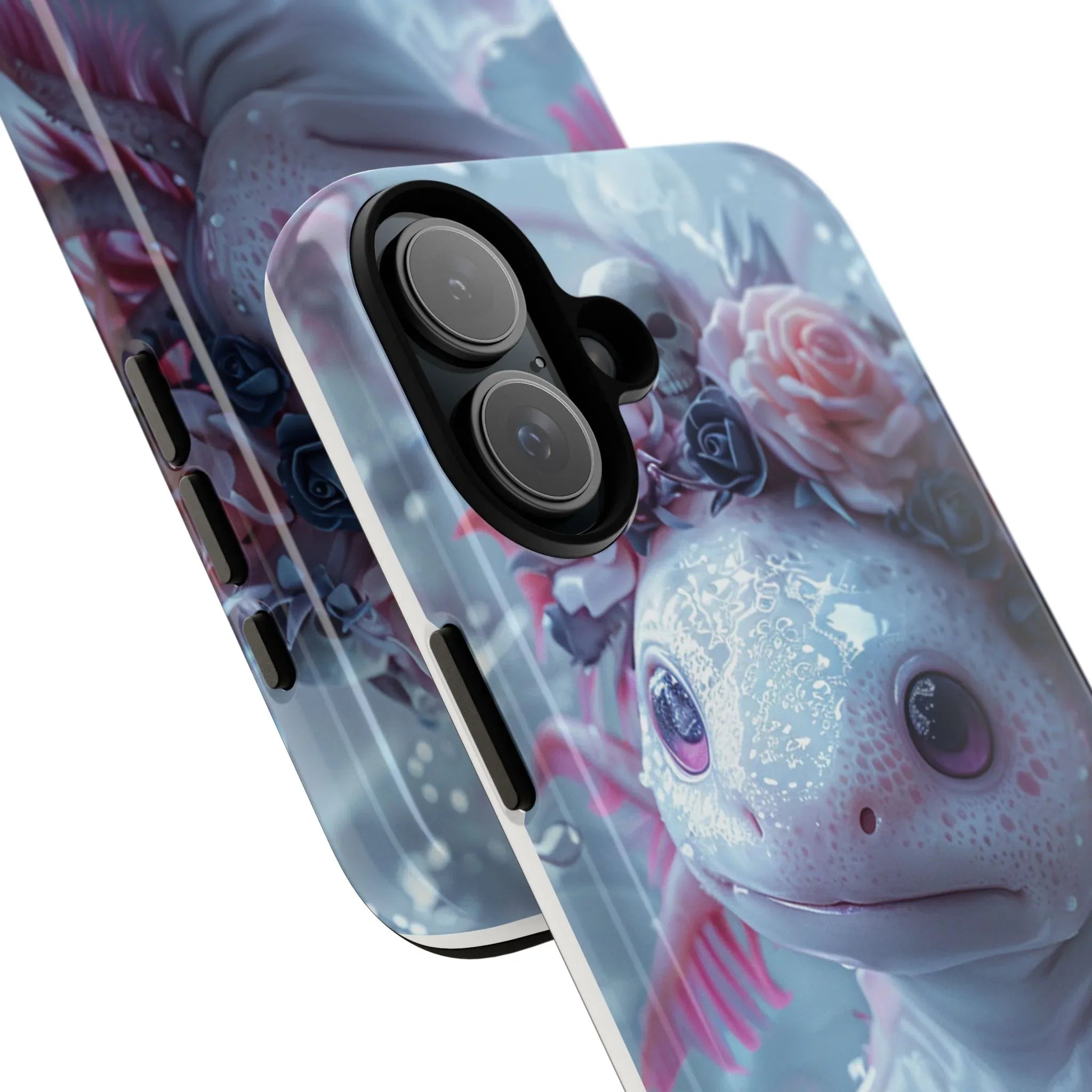 Goth Axolotls Tough Cases | Cute Creepy Axolotl Phone Case, Gloomycore Aesthetic - 250 USA Celebration