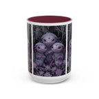 Purple Axolotl Trio Mug | Cute Amphibian Art Ceramic Coffee Cup - 250 USA Celebration