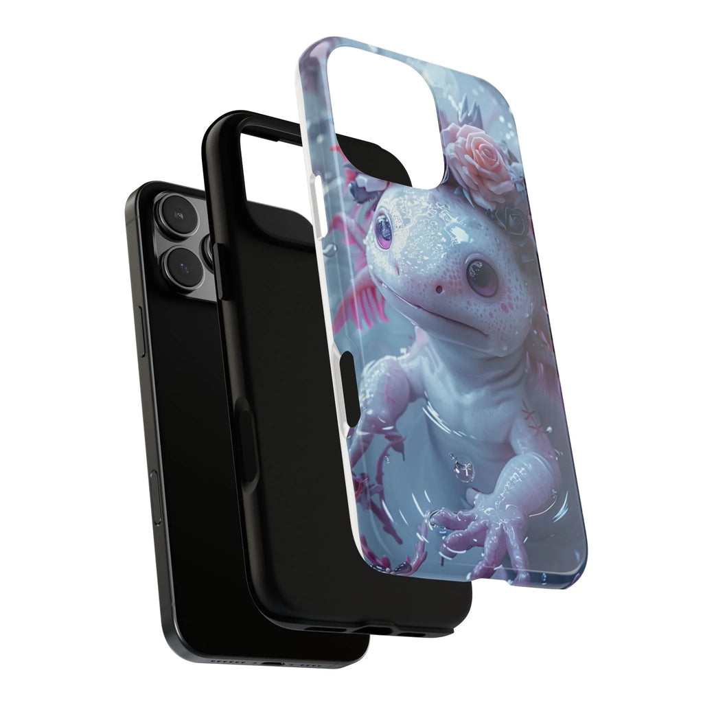 Goth Axolotls Tough Cases | Cute Creepy Axolotl Phone Case, Gloomycore Aesthetic - 250 USA Celebration