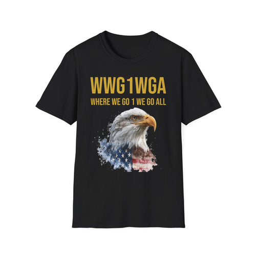 Where We Go One We Go All – Anniversary Gold Signature T-Shirt - Unisex Softstyle T-Shirt