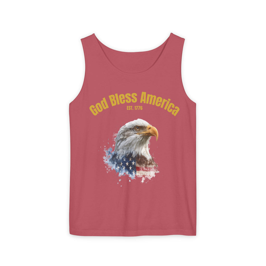 America 250 Tank Top | Official 250th Anniversary Edition American Bald Eagle watercolor flag Tank Top | Patriotic Eagle design