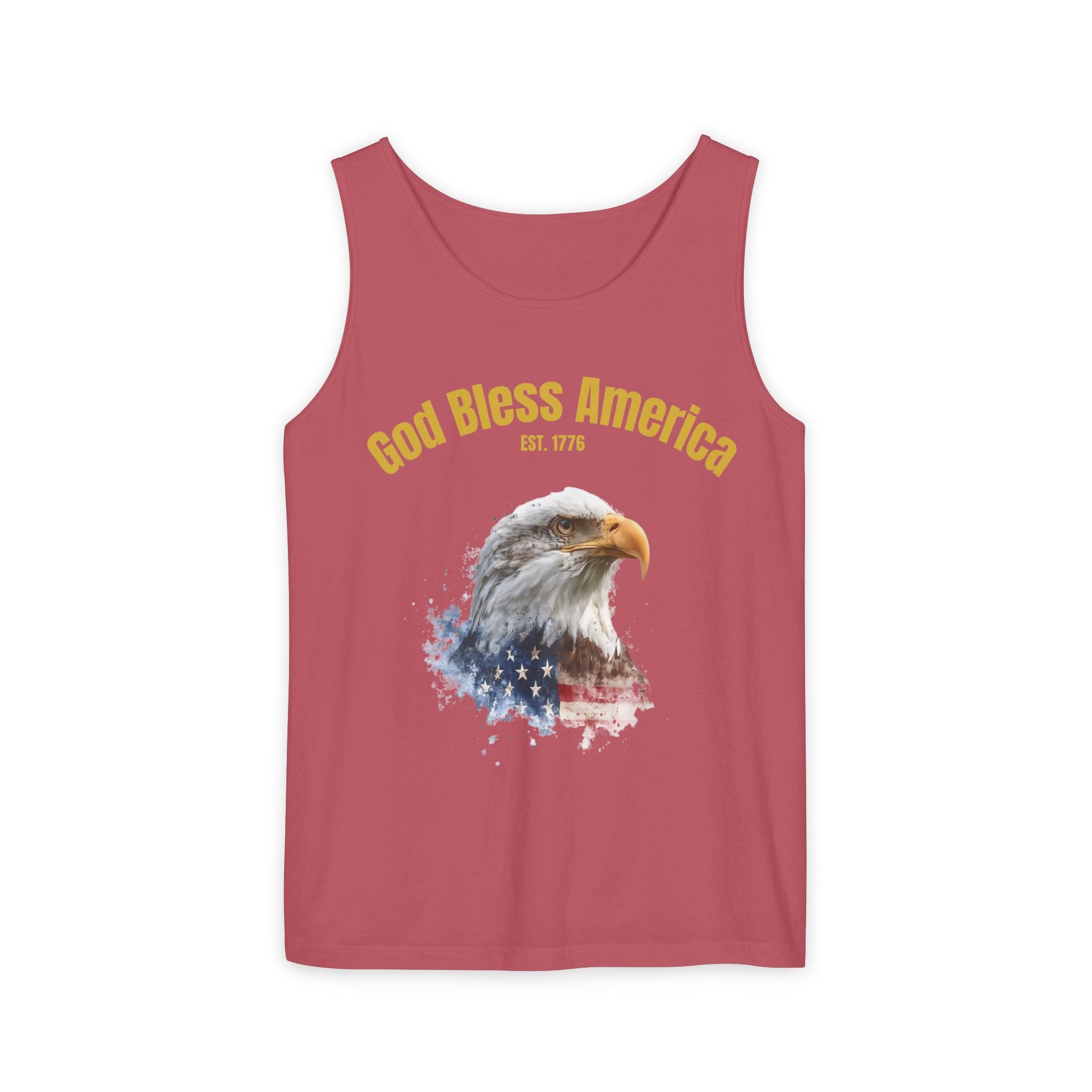 America 250 Tank Top | Official 250th Anniversary Edition American Bald Eagle watercolor flag Tank Top | Patriotic Eagle design