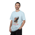 Eagle Illustration Happy Birthday America 250 T-Shirt | Patriotic Bald Eagle Tee - 250 USA Celebration