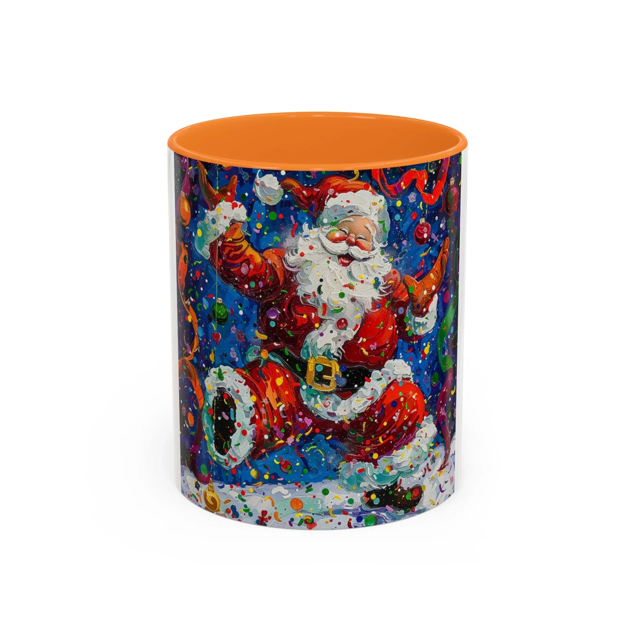 Colorful Mugs (11oz, 15oz) Santa Claus Coffee Cup, Santa Claus Coffee Mug - 250 USA Celebration