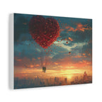Romantic Canvas Wall Art, Love, Heart Balloon Art, Gift for Couples, Valentines Wall Decor, Valentine's Day Women's Merchandise, Valentines - 250 USA Celebration