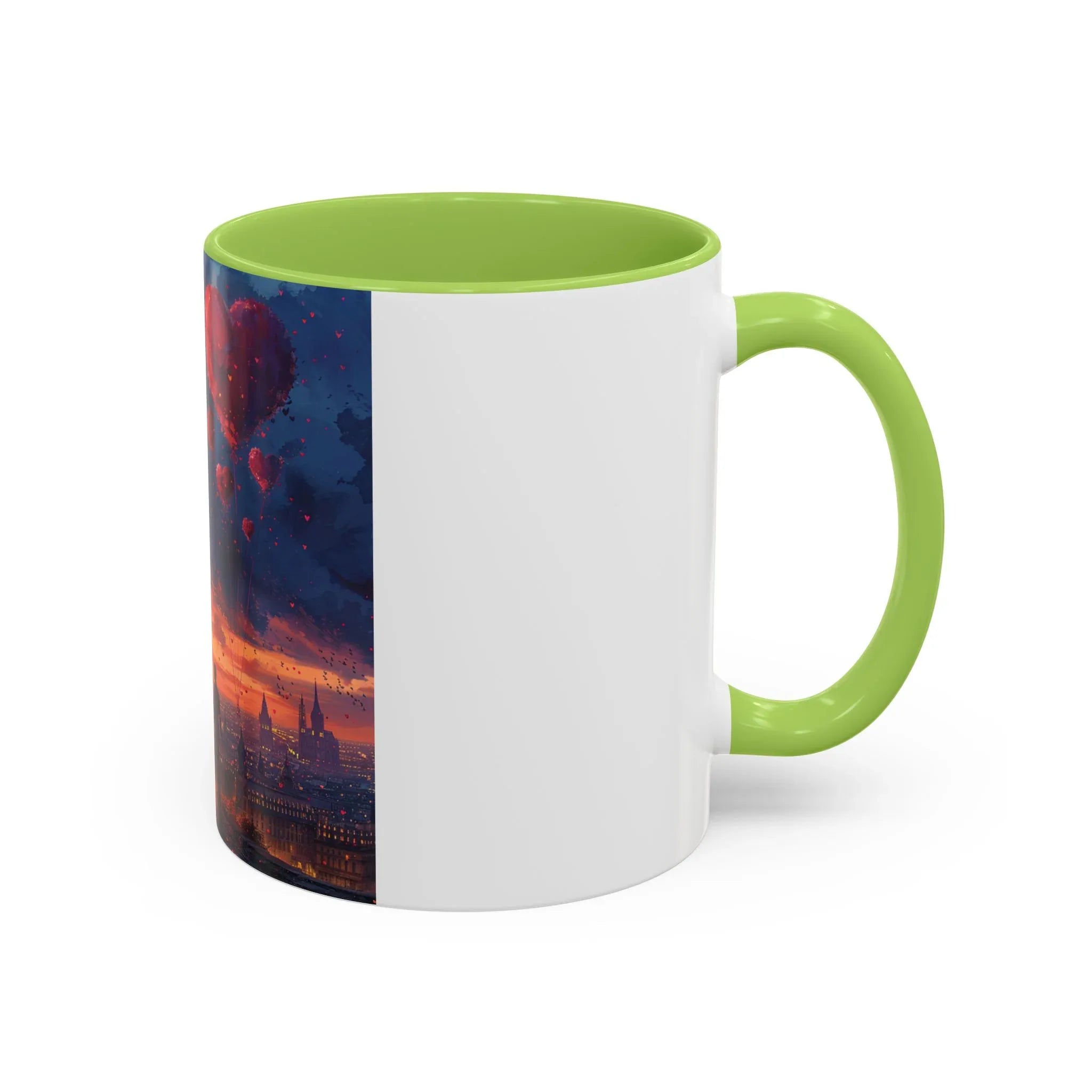 Romantic Sunset Coffee Mug, Love Gift Couples, Heart Design, Cozy Gift for Friends, Coffee Lover Gift, Valentine's Day Women's Merchandise - 250 USA Celebration