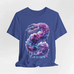Psychedelic Rainbow Ouroboros Tee | Galaxy Fractal Mushroom Snake - 250 USA Celebration