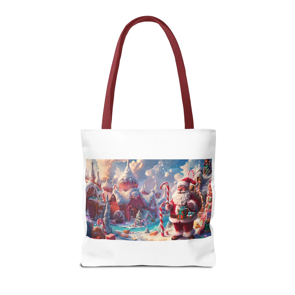 Santa Claus Holiday Tote Bag, AOP Printing, Christmas Gift Bag, Festive Shopping Tote, Fun Winter Accessories, Unique Holiday Item - 250 USA Celebration