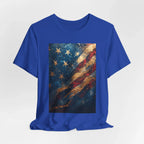 Patriotic Short Sleeve Tee, Unisex Casual Wear, Fourth of July Shirt, Independence Day Gift, Amercan Flag T-Shirt - 250 USA Celebration