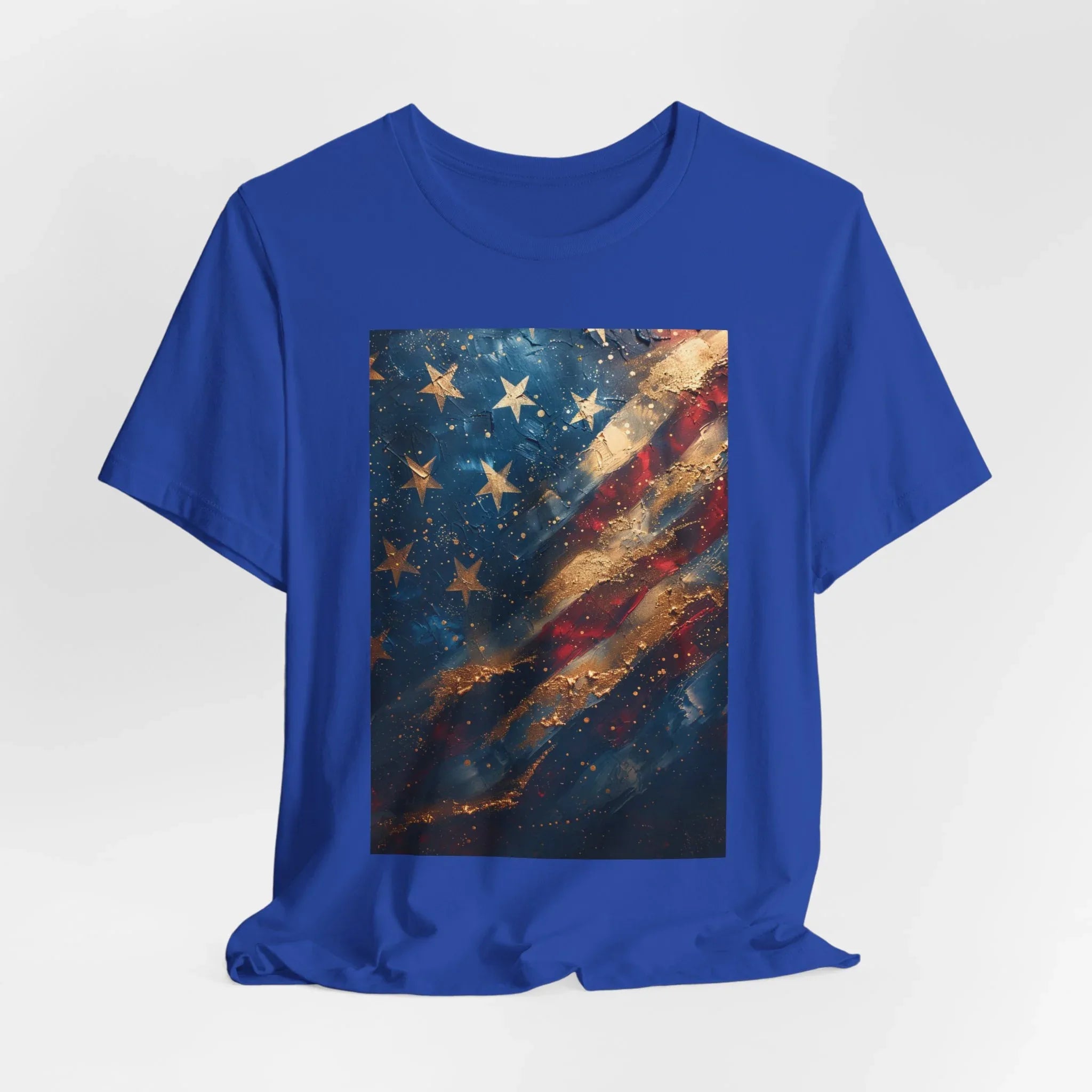 Patriotic Short Sleeve Tee, Unisex Casual Wear, Fourth of July Shirt, Independence Day Gift, Amercan Flag T-Shirt - 250 USA Celebration