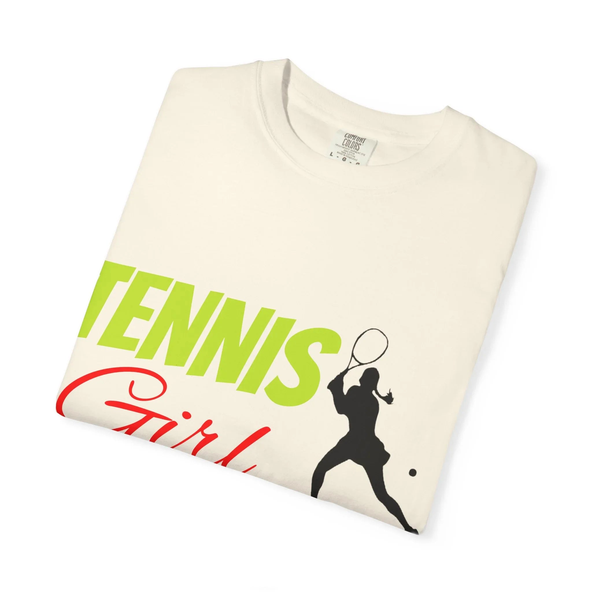 Tennis Girl T-shirt | Tennis Player Silhouette, Sporty Graphic Tee - 250 USA Celebration