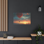 Romantic Canvas Wall Art, Love, Heart Balloon Art, Gift for Couples, Valentines Wall Decor, Valentine's Day Women's Merchandise, Valentines - 250 USA Celebration