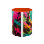 Abstract Colorful Brushstroke Mug | 11oz 15oz Ceramic - 250 USA Celebration