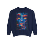 Psychedelic Third Eye Mushrooms Sweatshirt | Neon Lava Lamp Blacklight - 250 USA Celebration