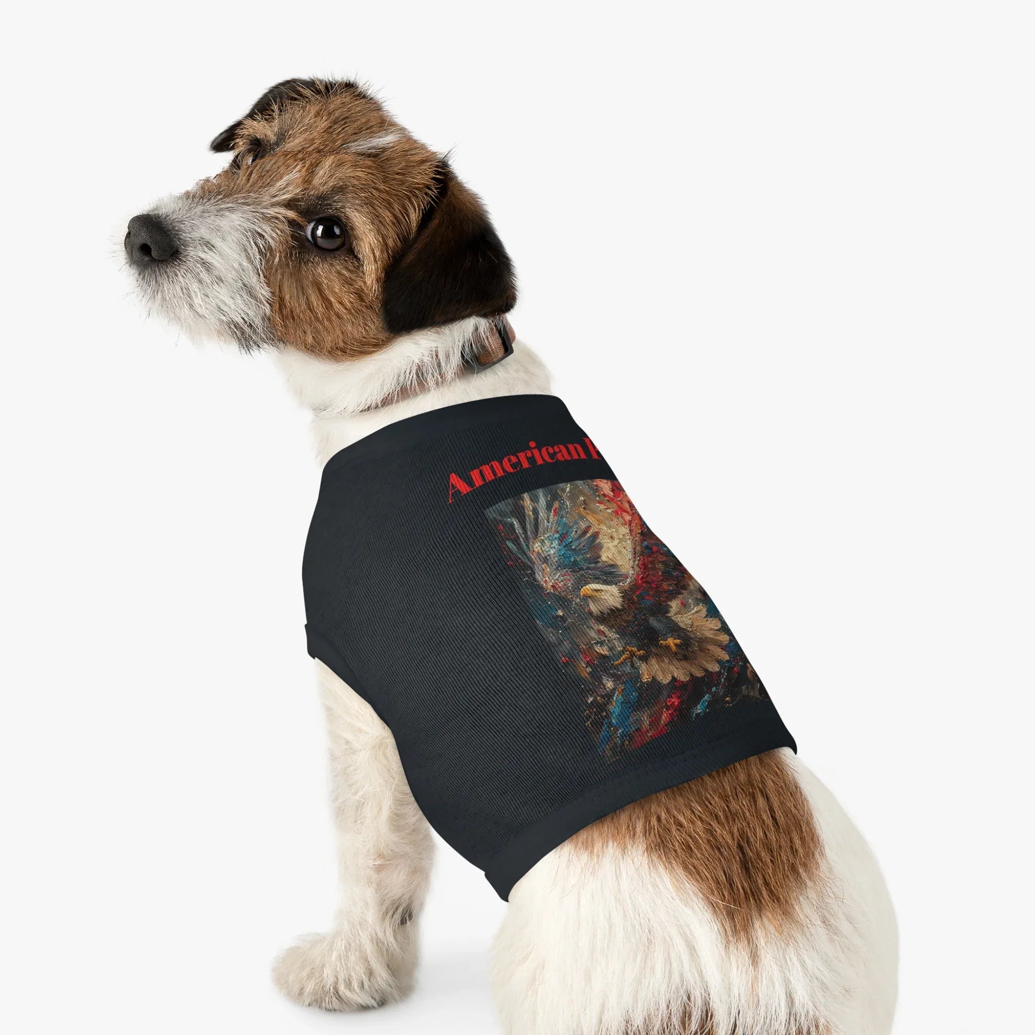 Patriotic Pup Pet Tank Top | American Eagle Art, Red White Blue - 250 USA Celebration