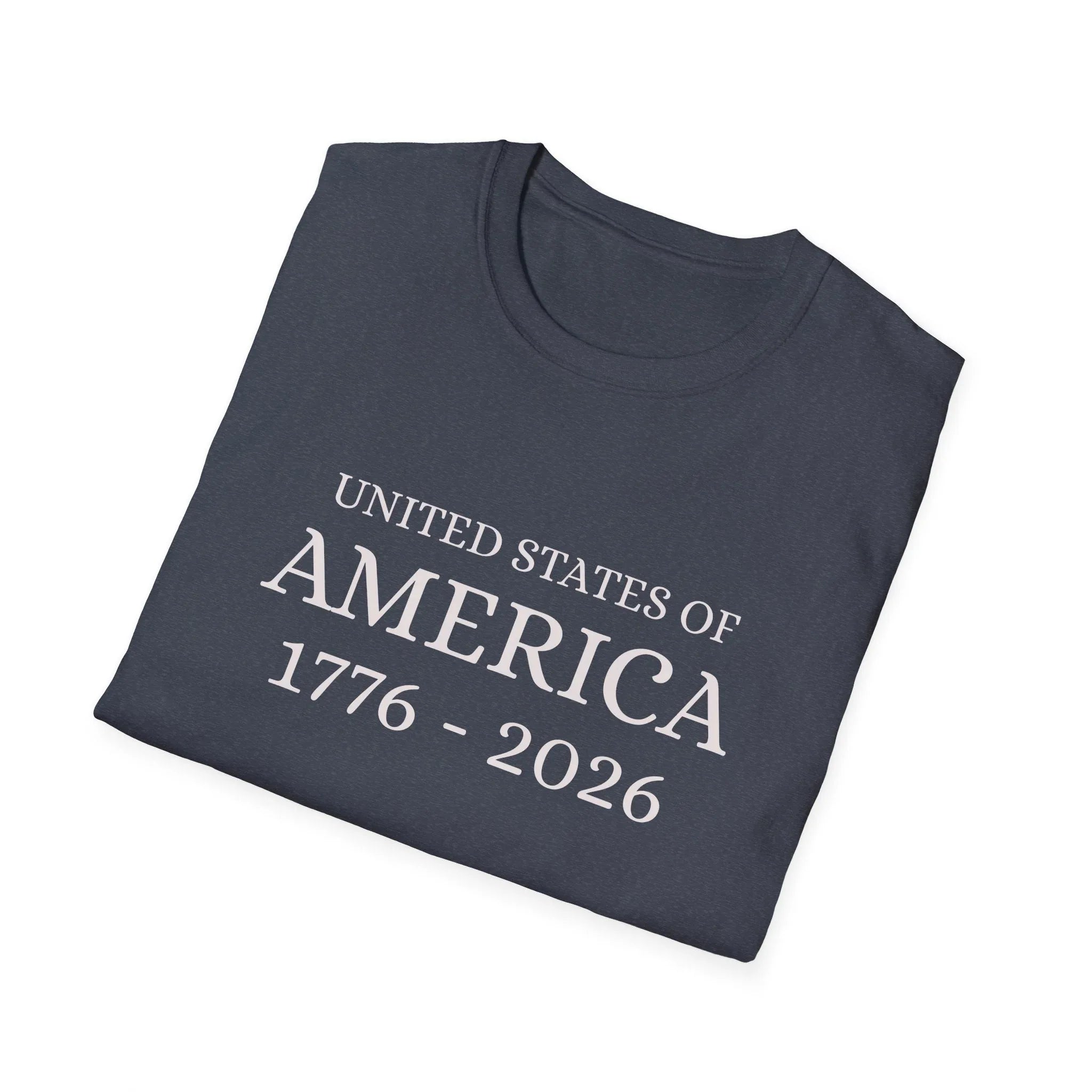 United States of America 1776-2026 T-Shirt | Patriotic Vintage Text - 250 USA Celebration