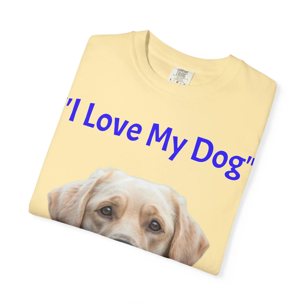 I Love My Dog Labrador Portrait T-shirt | Dog Lover Tee - 250 USA Celebration