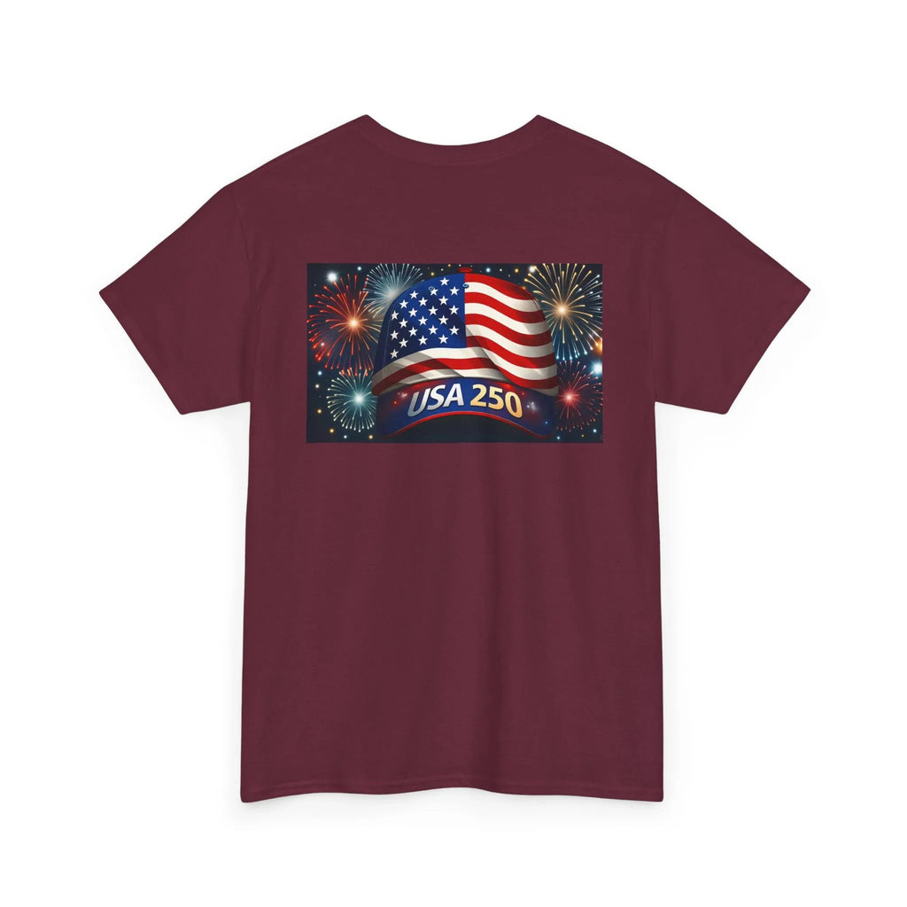 250th Anniversary USA Tee, 250 Years of Freedom, Patriotic Baseball Cap, American, American Patriotic, USA Apparel, Flag T-Shirts - 250 USA Celebration