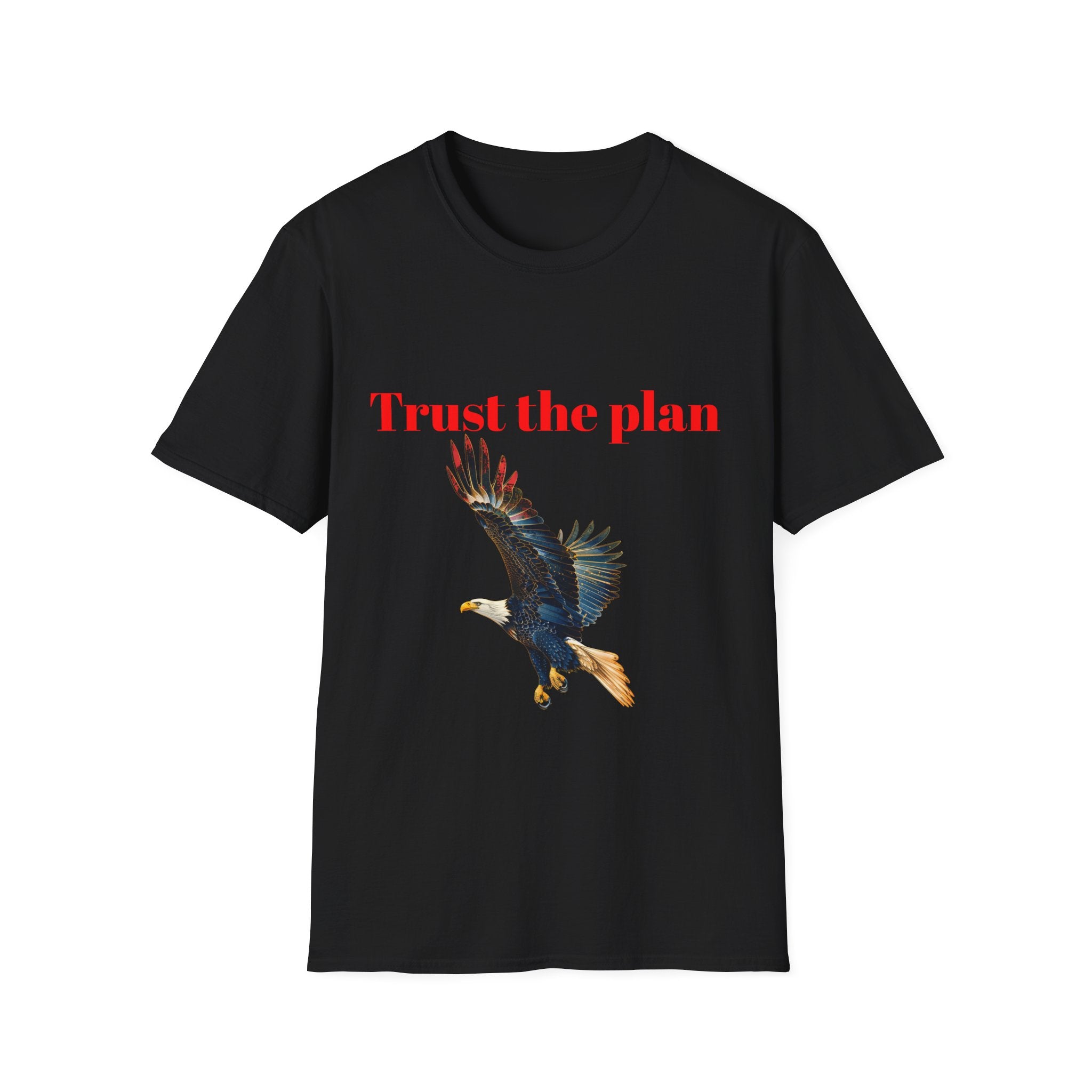Trust the Plan eagle T-Shirt | Flying Bald Eagle graphic tee