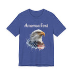 America First Eagle T-Shirt – Patriotic Bald Eagle Tee