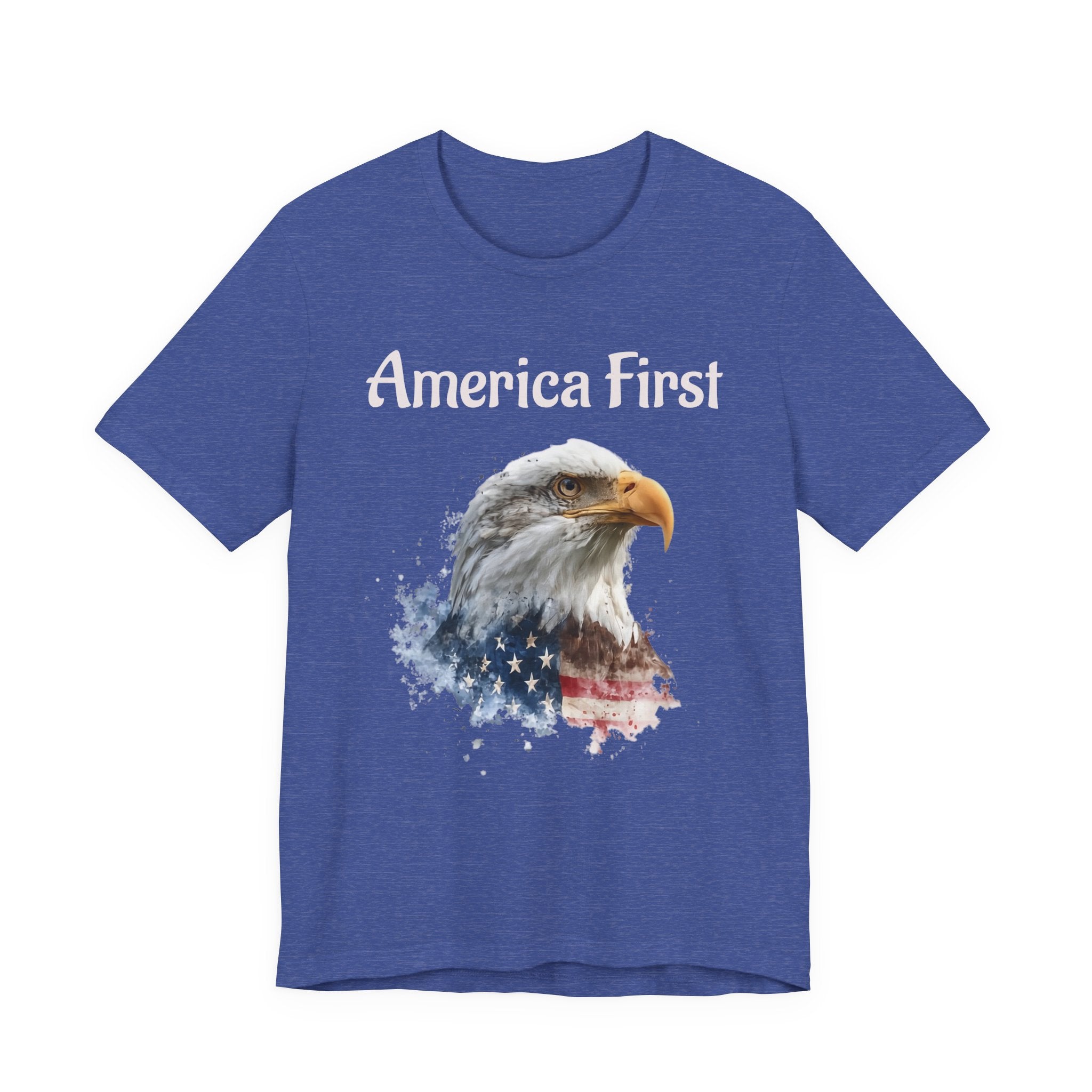 America First Eagle T-Shirt – Patriotic Bald Eagle Tee