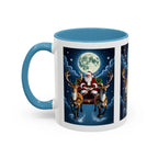 Santa Sleigh with Reindeer Coffee Mug | Christmas Moon Accent Mug - 250 USA Celebration