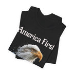 America First Eagle T-Shirt – Patriotic Bald Eagle Tee