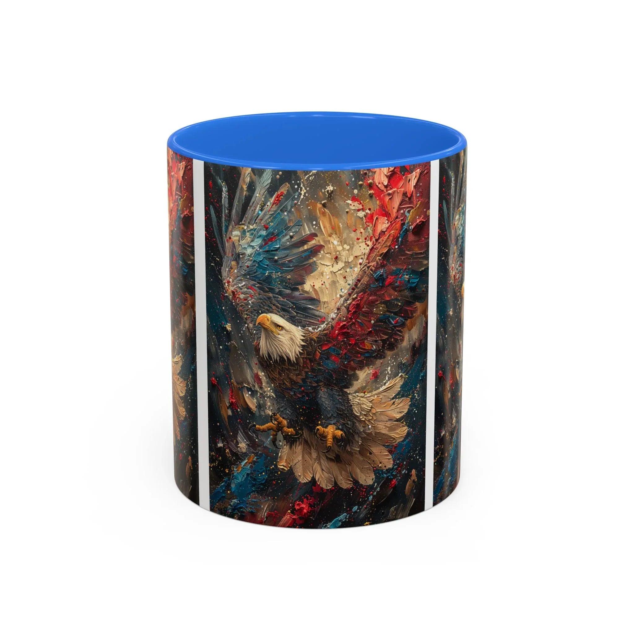 Colorful Mugs (11oz, 15oz) Patriotic Eagle Coffee Mug, American Eagle Coffee Cup - 250 USA Celebration