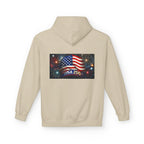 USA 250 Patriotic Hoodie with American Flag & Fireworks