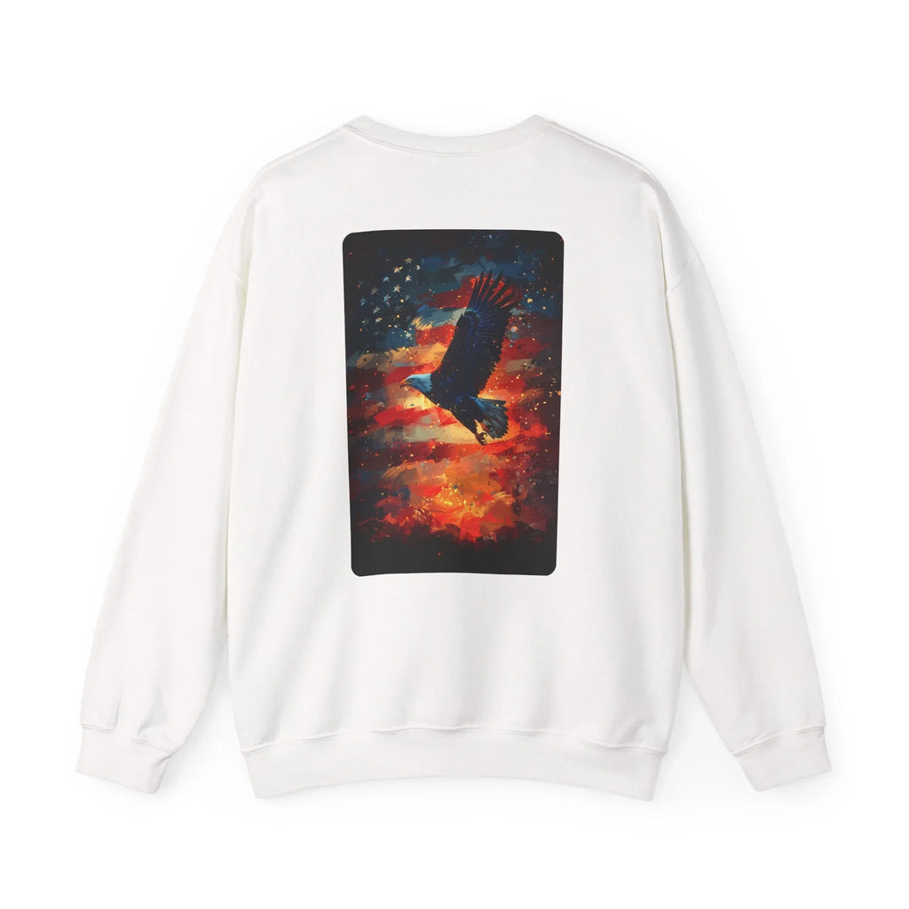 Patriotic American Crewneck Sweatshirt, USA Graphic Tees, Flag T-Shirts, Independence Apparel, Funny Patriotic Shirts, Custom American Tees - 250 USA Celebration