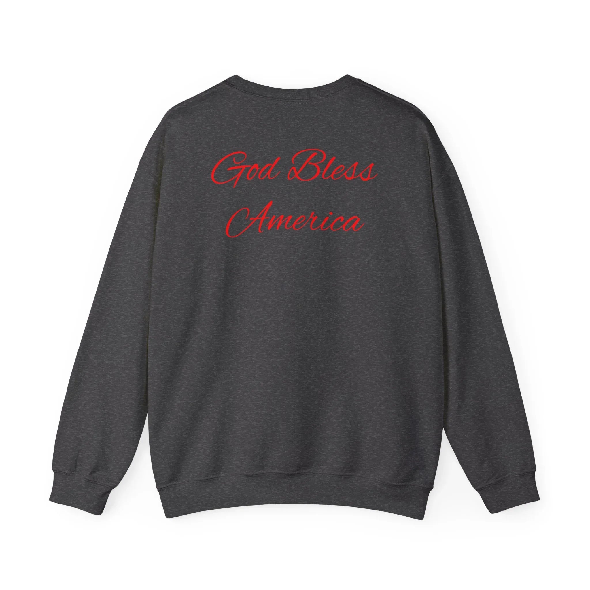 God Bless America Eagle Artwork crewneck sweatshirt | Patriotic eagle collage - 250 USA Celebration