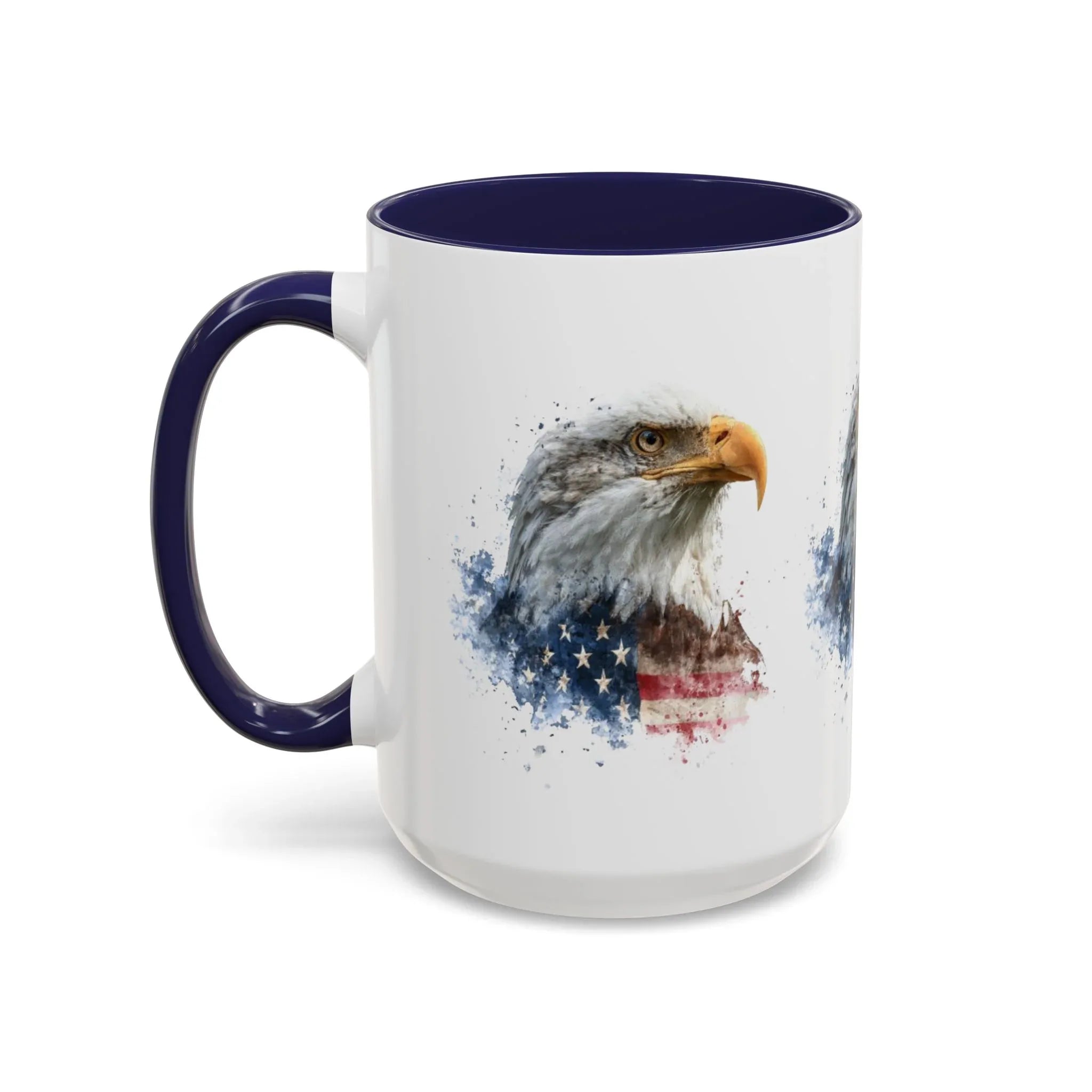 American Flag Bald Eagle Mug | Accent Coffee Mug - 250 USA Celebration
