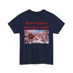 Festive Santa Tee, Unisex Christmas Shirt, Holiday Gift for Him/Her, Fun Santa Claus T-Shirt, Winter Wear, Family Gathering Apparel - 250 USA Celebration
